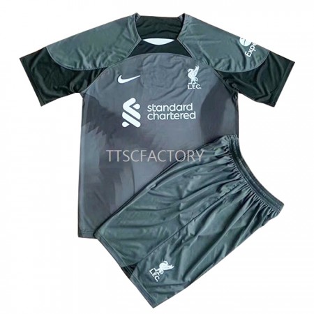 Billiga Fotbollströjor Liverpool Målvakt Barn Borta tröja 2022/23 Kortärmad